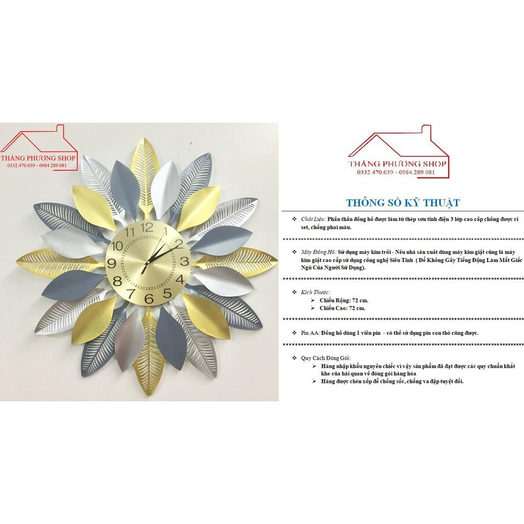 Đồng Hồ Treo Tường Nghệ Thuật Lá May Mắn TP-053