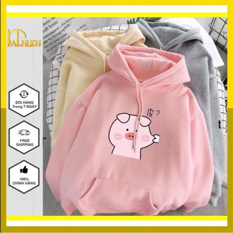 ÁO HOODIE NAM NỮ UNISEX IN HEO NHÉO MÁ SIÊU CƯNG