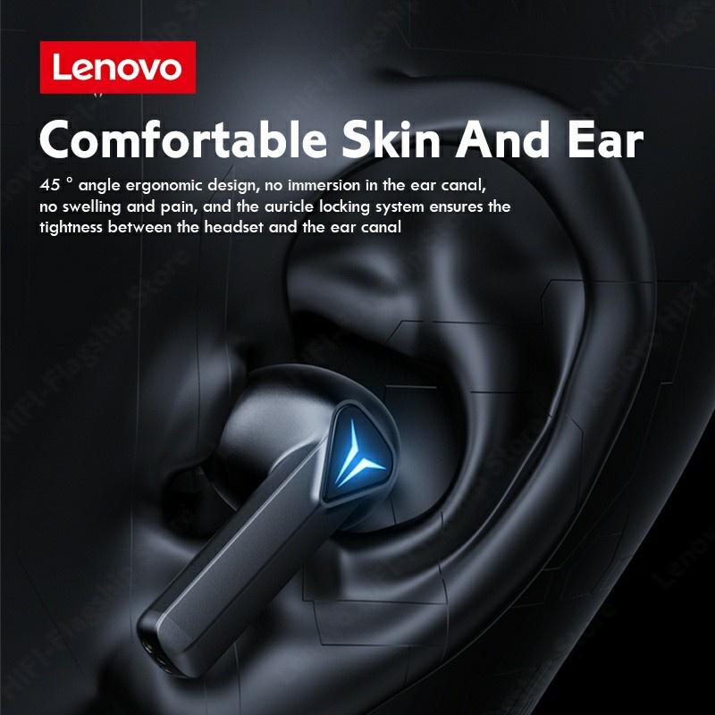 Lenovo GM6 Tai nghe chơi game Bluetooth 5.0 Chất lượng âm thanh HD Giảm tiếng ồn không thấm nước-Hàng chính hãng