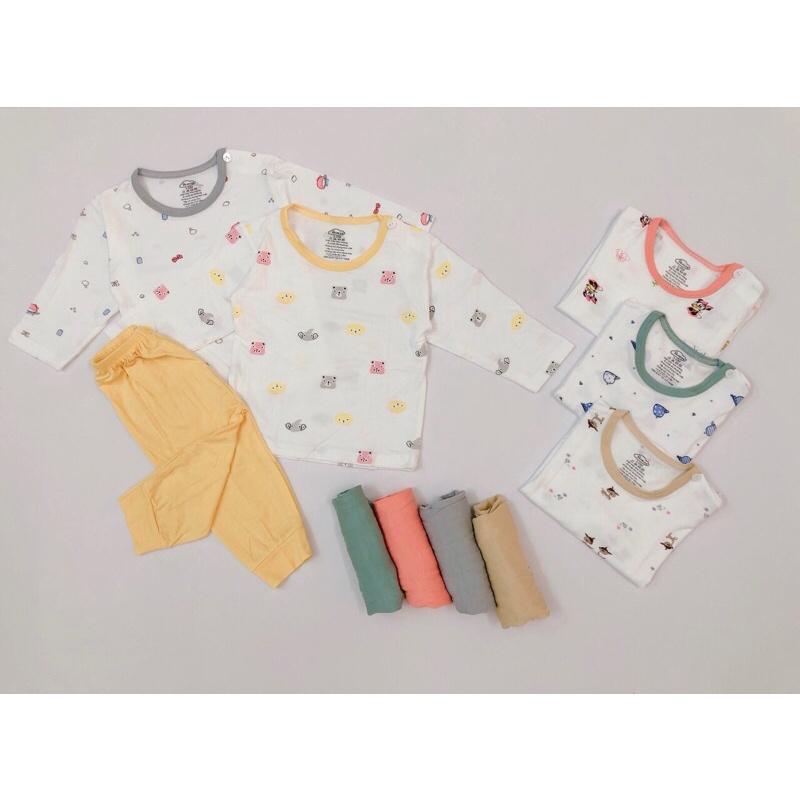 Bộ dài tay thun lạnh cho bé Trai bé Gái hãng Avaler chuẩn xịn vải petit mềm mịn, thông thoáng dễ chịu, thấm hút mồ hôi.
