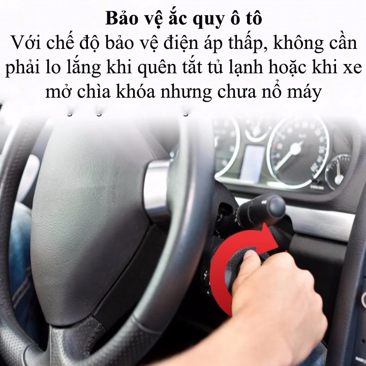 Tủ lạnh mini dùng trong nhà và trên ô tô DC15 dung tích 15 lít, điều khiển nhiệt độ qua điện thoại