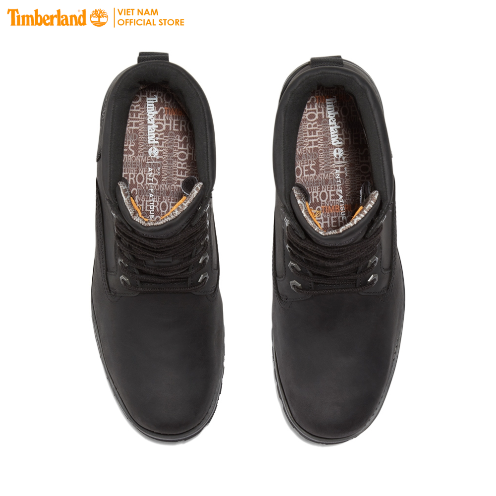 [Original] Timberland Giày Cổ Cao Nam Rugged Waterproof II 6 Inch Boot Black Full Grain TB0A2KTV04