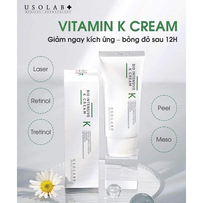 HÀNG NHẬP KHẨU - Kem dưỡng Vitamin K Usolab Bio Intensive K Cream phục hồi, làm dịu da tức thì, cấp cứu làn da nhạy cảm