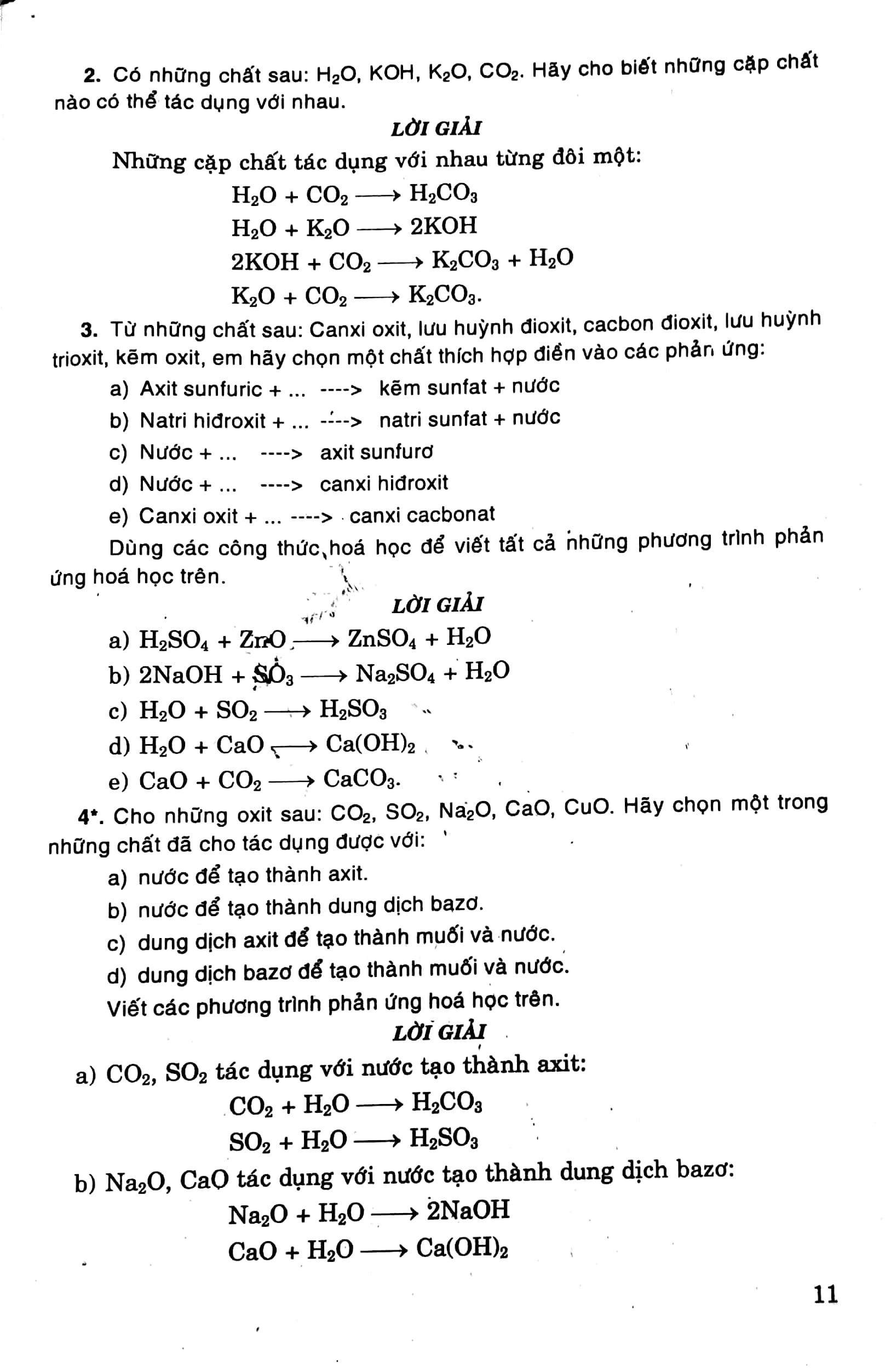 Giải Bài Tập Hóa Học 9