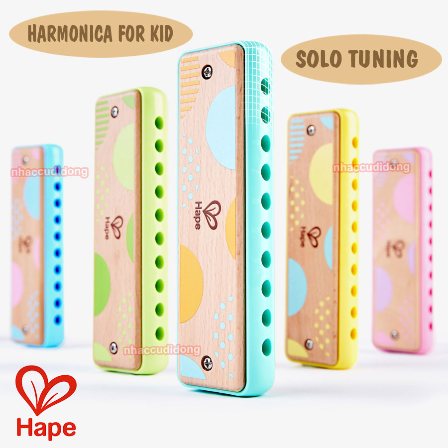 Kèn harmonica diatonic Hape Solo Tuning Cho Trẻ Từ 3 Tuổi Trở Lên