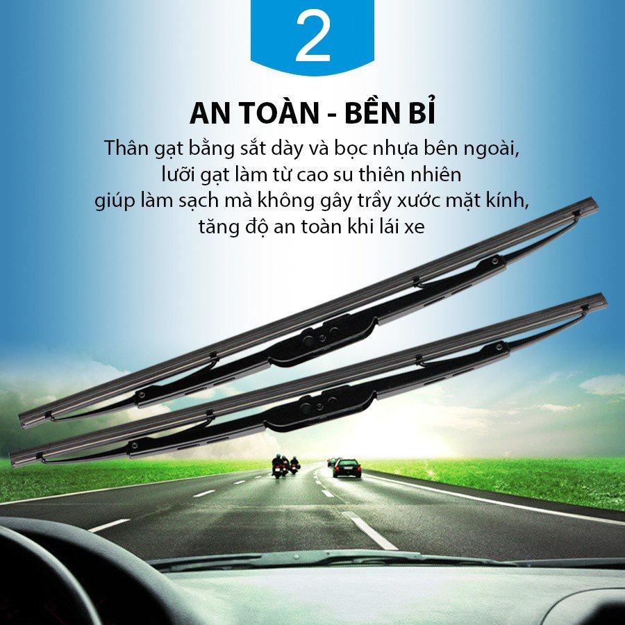 Cần gạt nước mưa trước Santa Fe thanh gạt mưa khung xương sắt chổi gạt mưa, lưỡi gạt mưa silicon cực sạch, lưỡi gạt nước mưa xe oto, thanh gạt nước mưa gạt nước kính ô tô