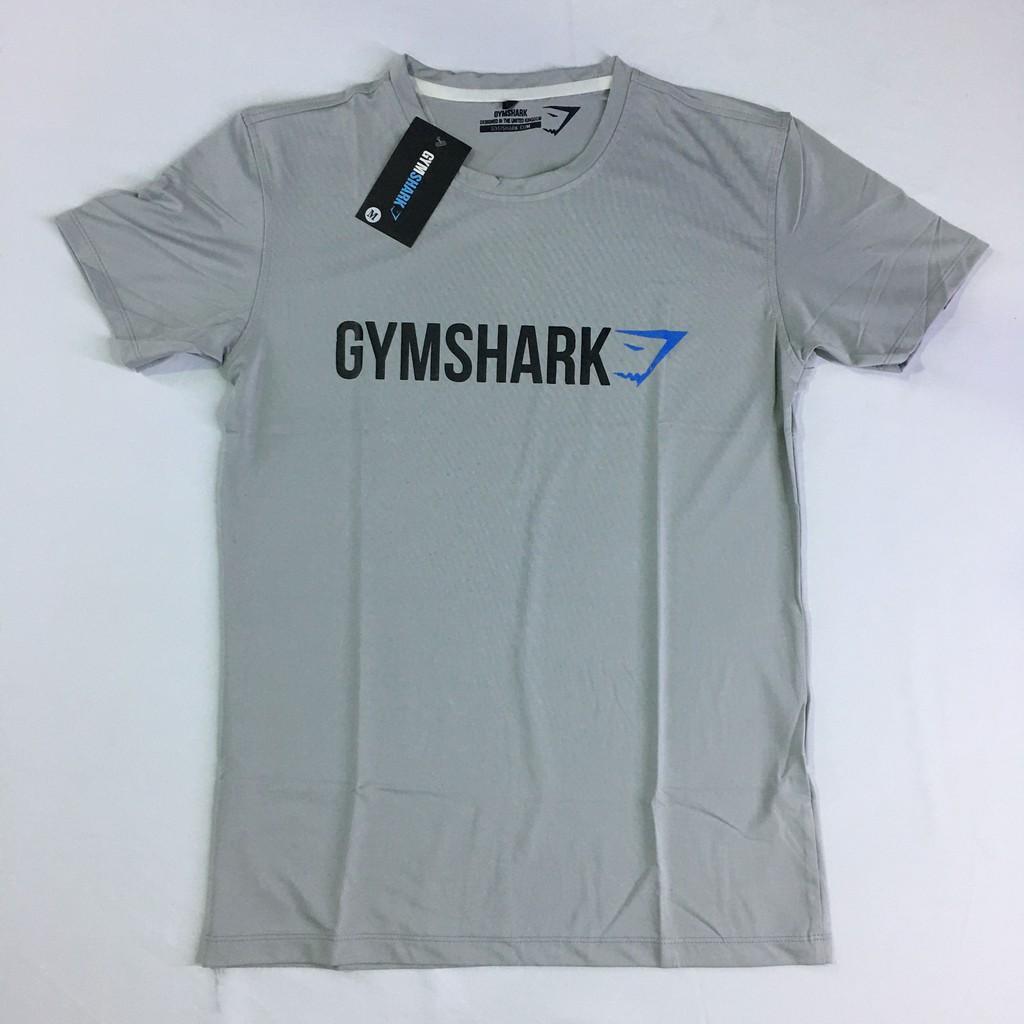 Bộ Áo Thun Gymshark ngang Xám Quần thể thao LVFT thun Poly Đen