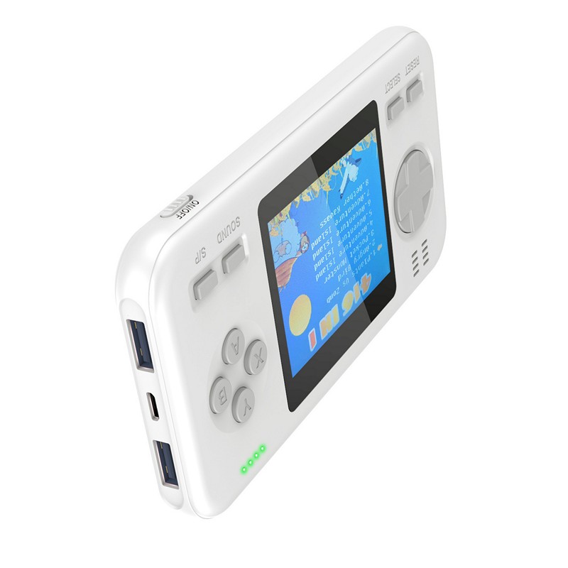 Máy Game D12 White 416 game in 1 - Tích Hợp Pin sạc Dự Phòng 8000 mah