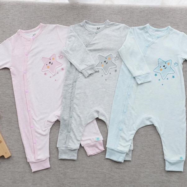 Body Sơ Sinh Chất Petit Cực Mềm, Mát, Siêu Co Giãn Cho Bé Trai/ Bé Gái