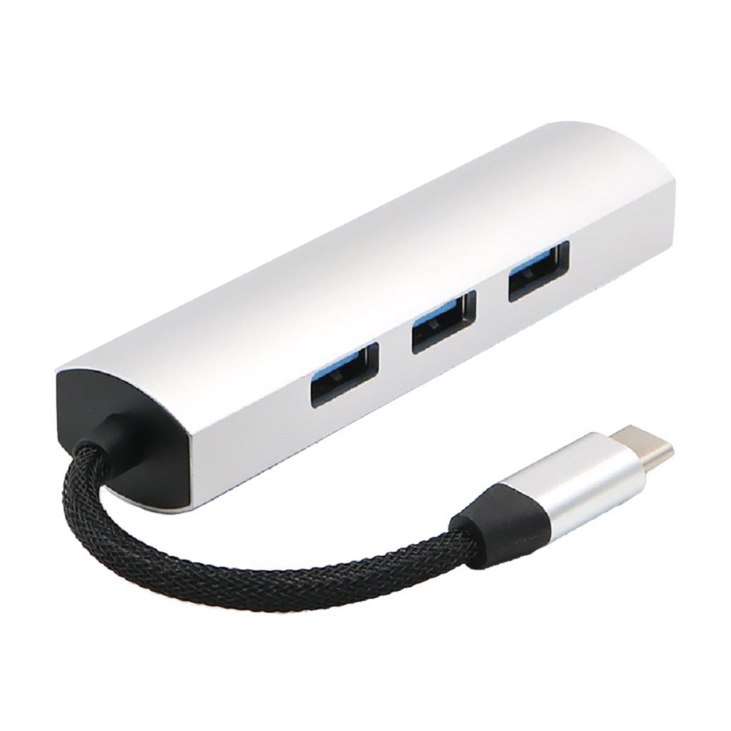 USB Type-C Male to 4 Port USB-A 3.0 Female Port Adapter Hub Converter