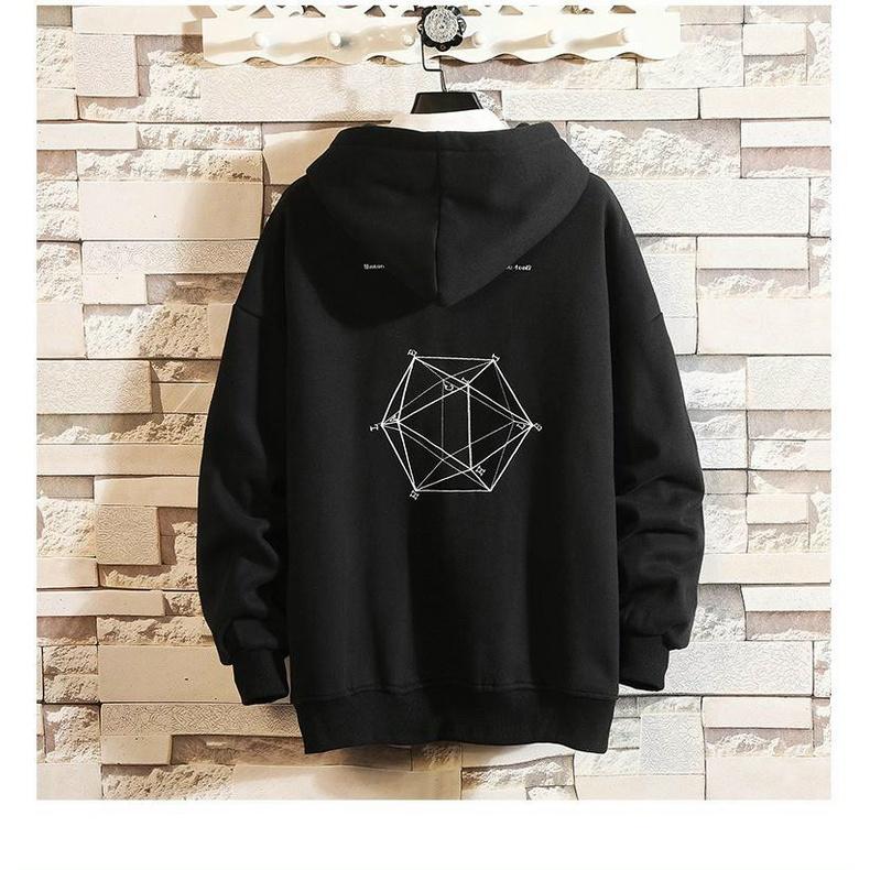 Áo hoodie nam áo khoác nỉ nam in hình toán học siêu đẹp siêu cá tính chất nỉ lót bông dày dặn phom rộng