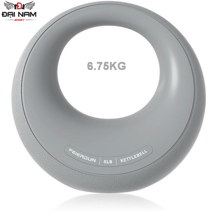 Tạ Bình Vôi,Tạ Ấm Hình Mặt Trăng 15LB (6.75kg) Lõi Thép Nguyên Khối Bọc Cao Su Dẻo Đại Nam Sport