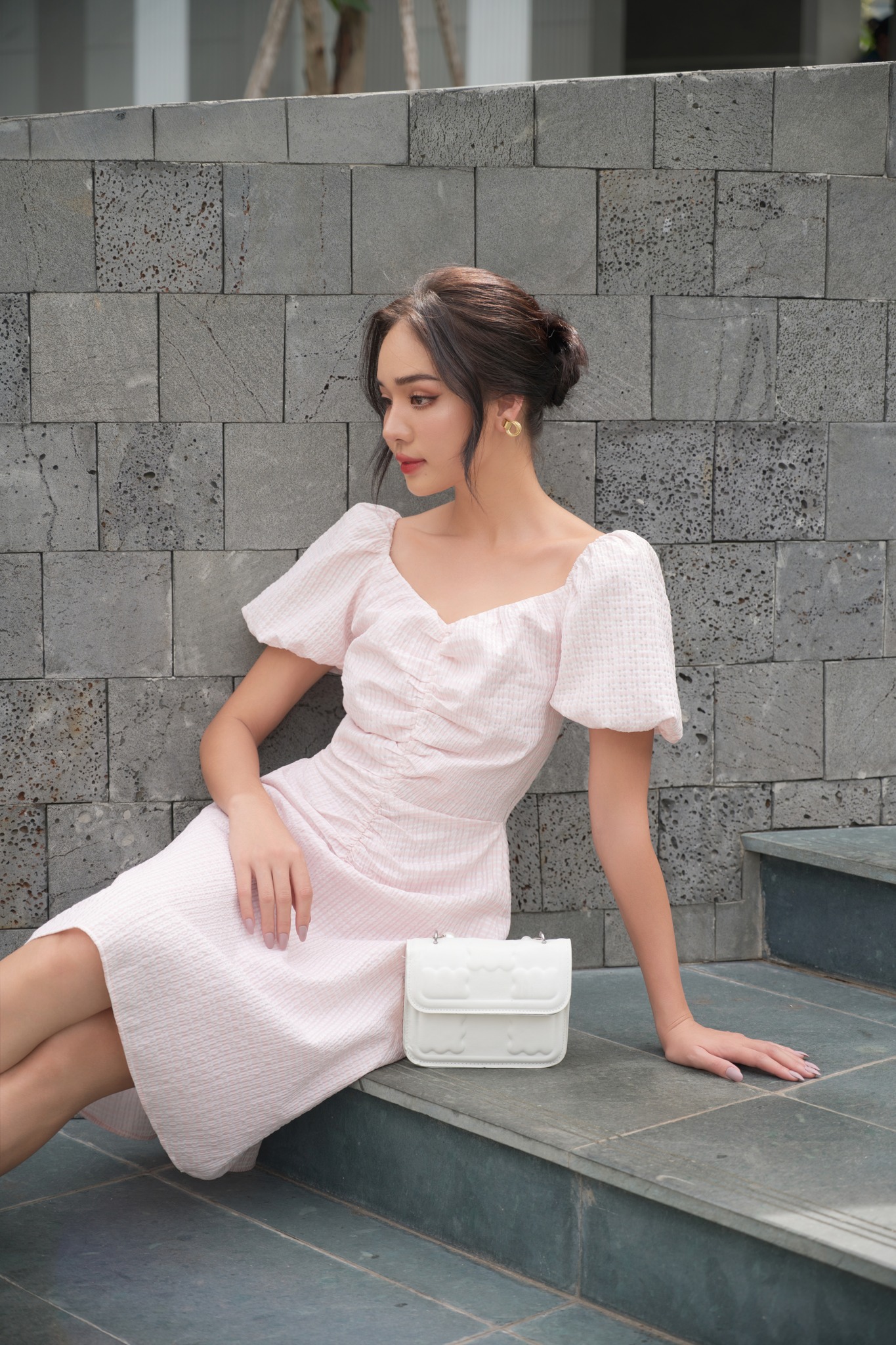 OLV - Đầm Macy Ruched Dress