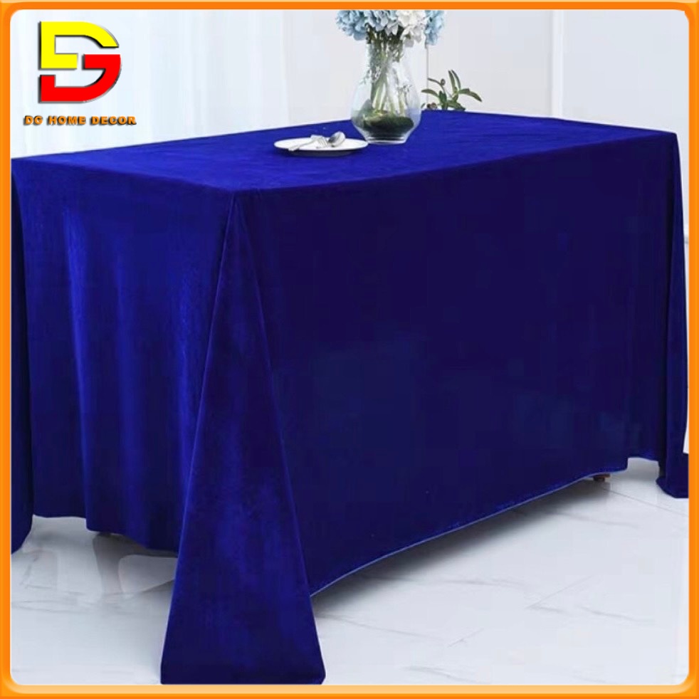 Khăn Trải Bàn Khăn Trang Trí Vải Nhung Mềm Mịn Decor Bàn Họp Hội Thảo Khai Trương DG-754