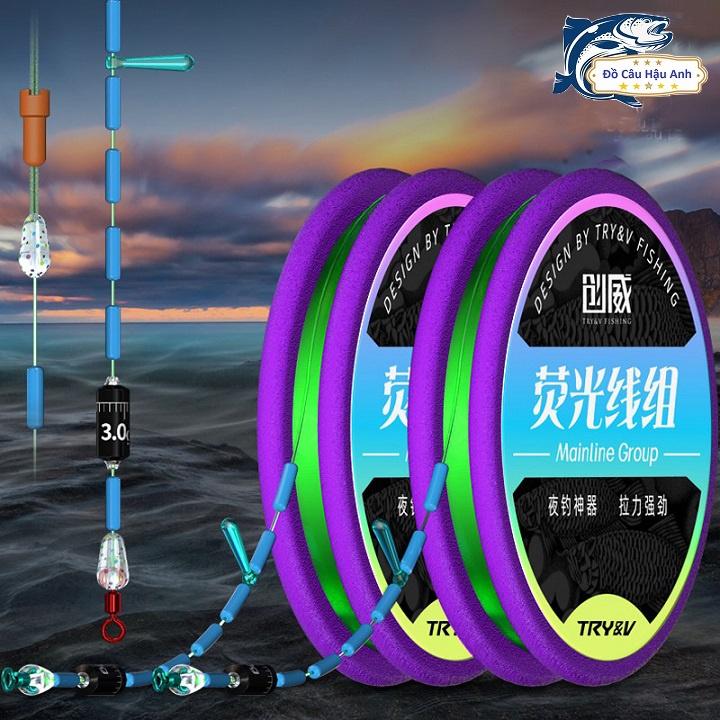 Bộ 2 Dây Trục Câu Đài Huỳnh Quang Phát Sáng TRY&V Chuyên Săn Hàng Phát Sáng Trong Đêm DC21