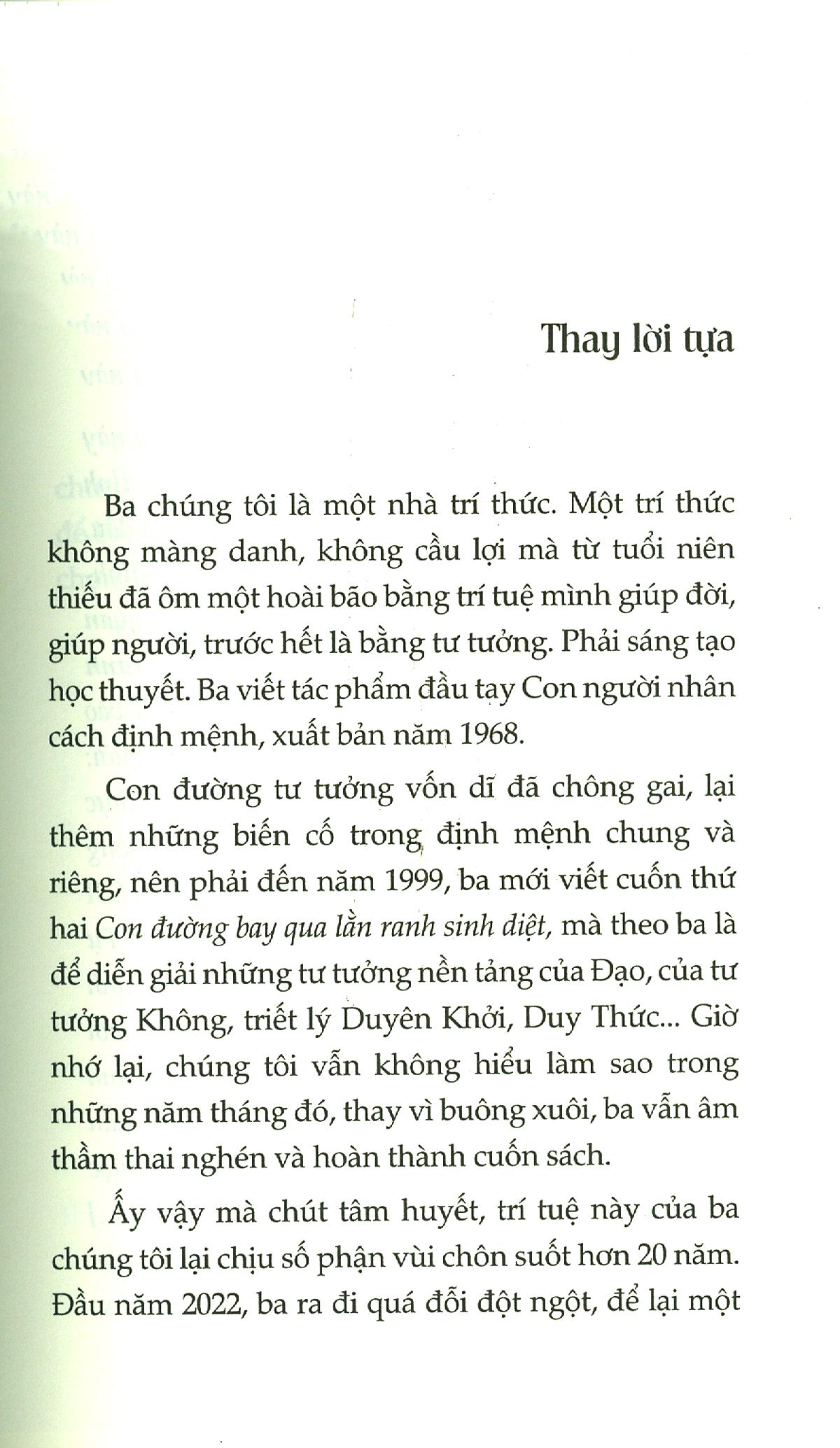 Con Đường Bay Qua Lằn Ranh Sinh Diệt
