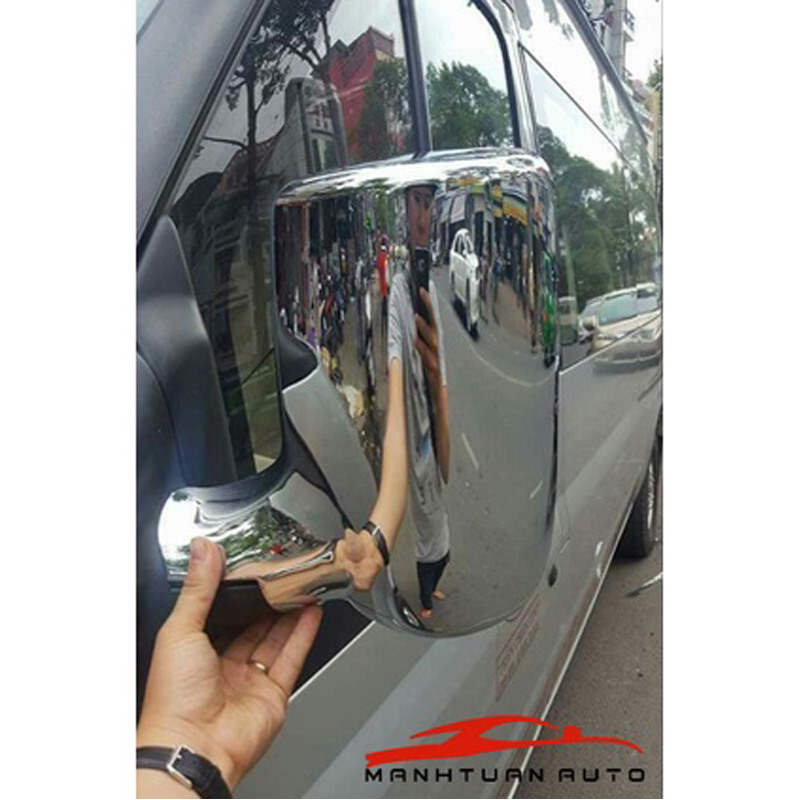 BỘ ỐP GƯƠNG CÓ TAI MẠ CROM CHO XE FORD TRANSIT 2014-2018