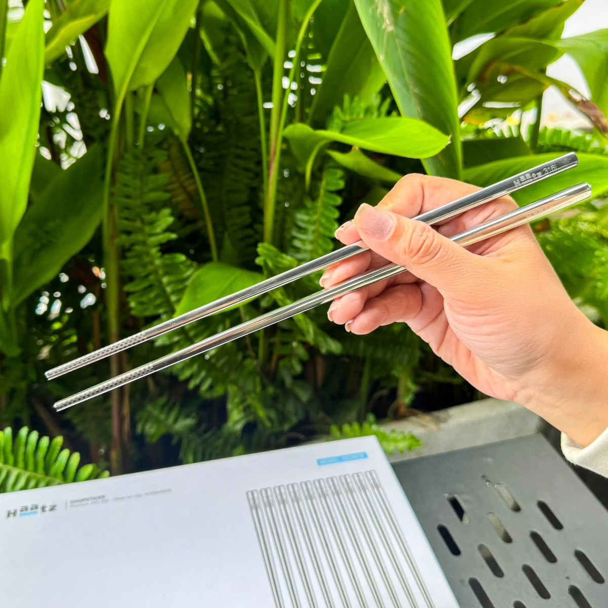 Bộ 10 đôi đũa inox 316L Hàn Quốc bảo hành 24 tháng