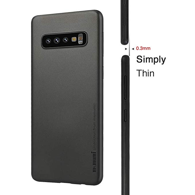 Ốp lưng nhám siêu mỏng 0.3mm cho Samsung Galaxy S10 hiệu Memumi có gờ bảo vệ camera - Hàng chính hãng