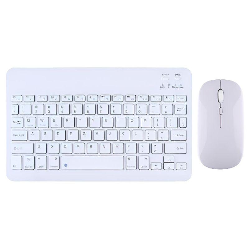 Combo bàn phím và chuột bluetooth không dây sạc type C mini 10 inch cho điện thoại - hàng nhập khẩu