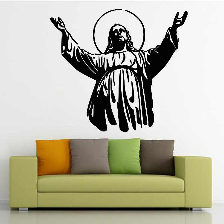 Decal Dán Tường Sticker Chúa Jesus Phòng Khách Trang Trí Phòng Ngủ