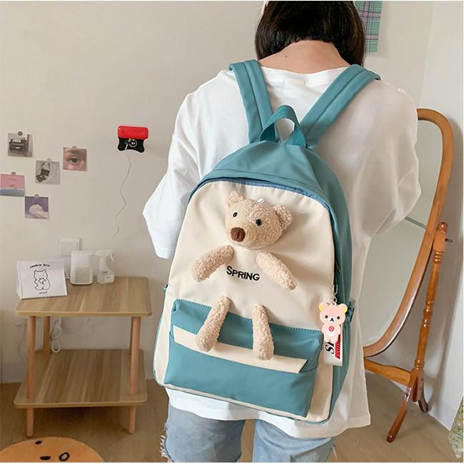 Balo ulzzang đi học, balo gấu dễ thương