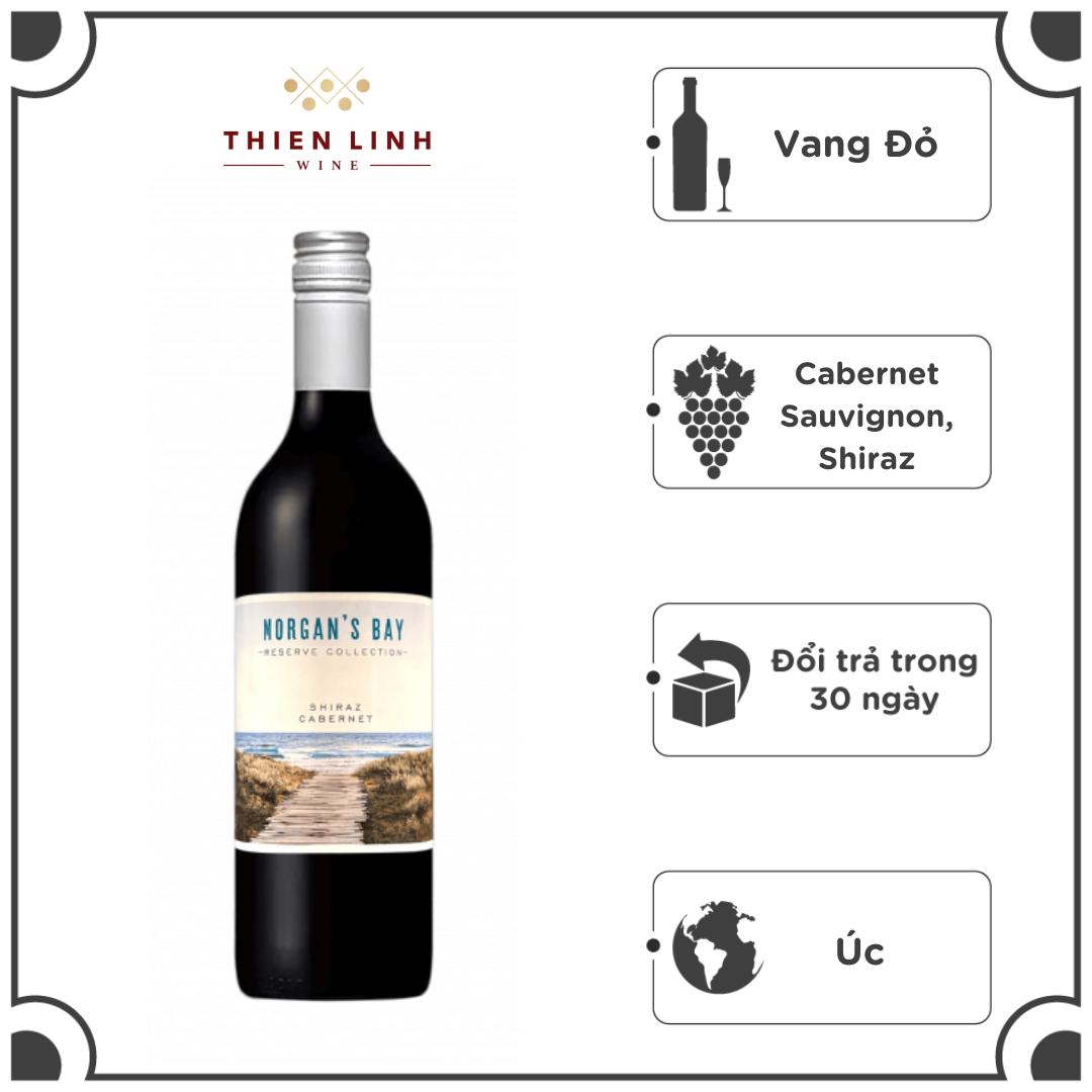 Rượu Vang Đỏ Úc Morgan’s Bay Cabernet Merlot