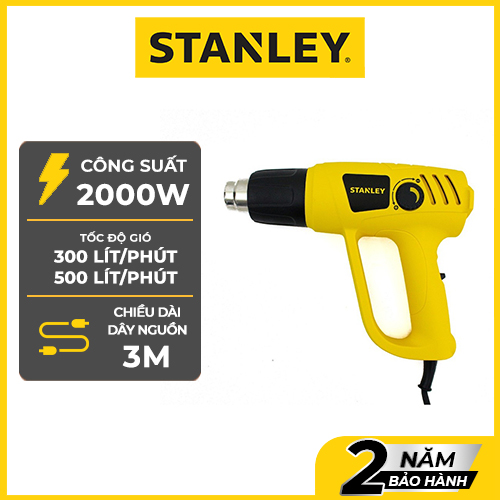 Máy Thổi Hơi Nóng Stanley STEL670 (2000W) - Vàng