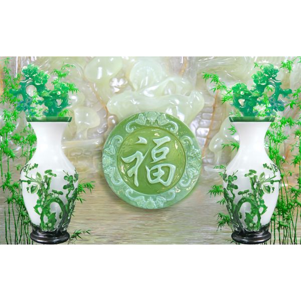 Decal Dán Tường - Tranh Bình Hoa - T3M--909-copy