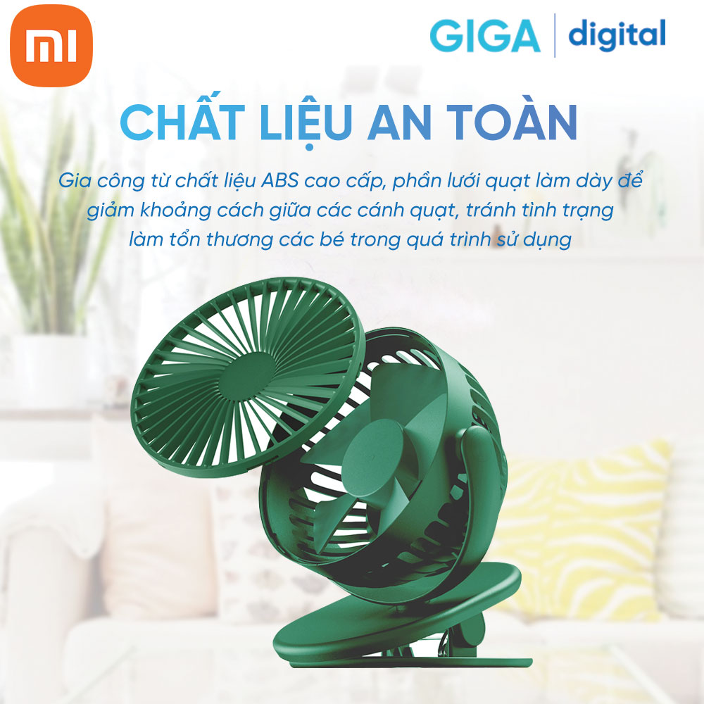 Quạt tích điện để bàn mini Xiaomi SOLOVE F3 Hàng Chính Hãng