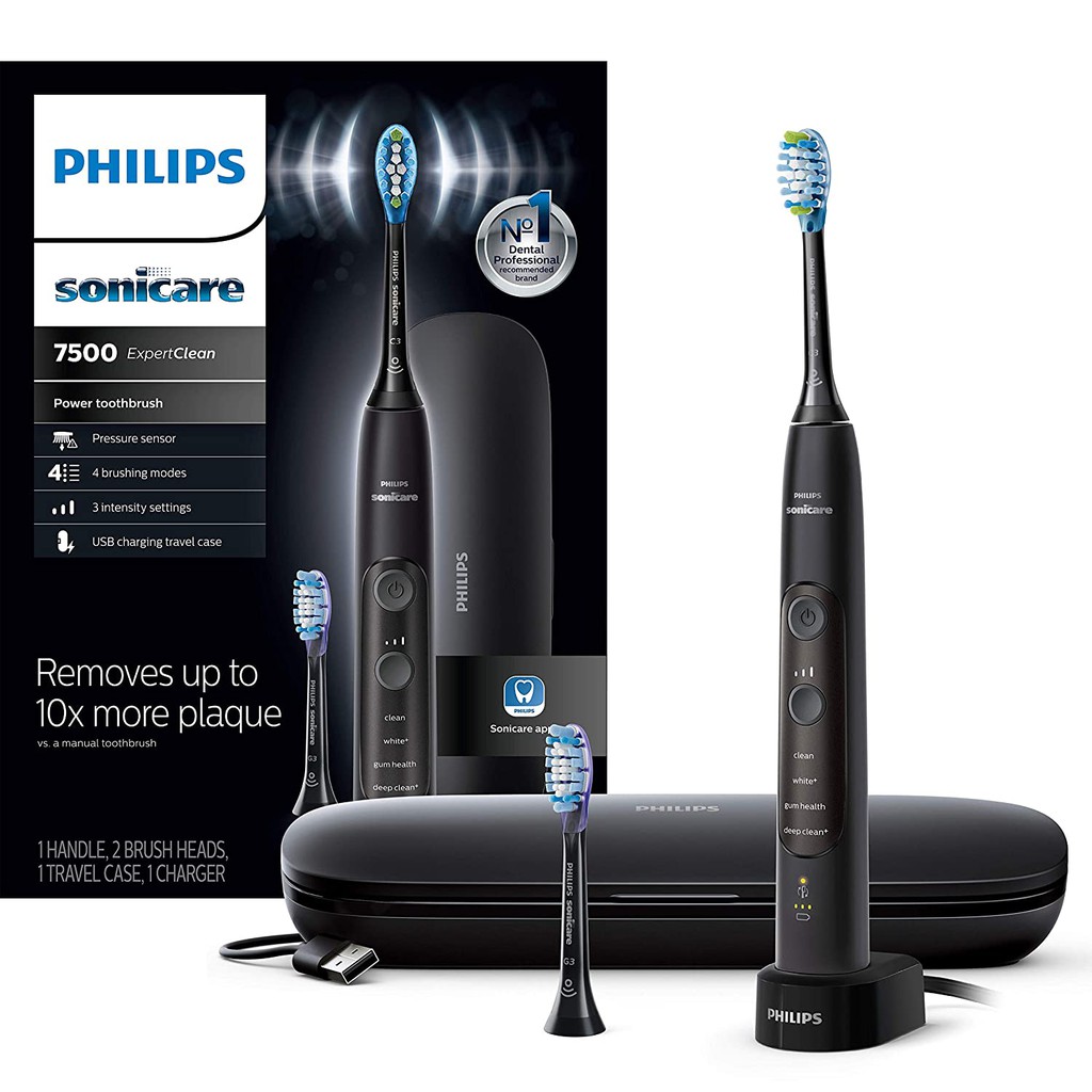 Bàn chải đánh răng điện Philips Sonicare ExpertClean 7300 | Hàng USA