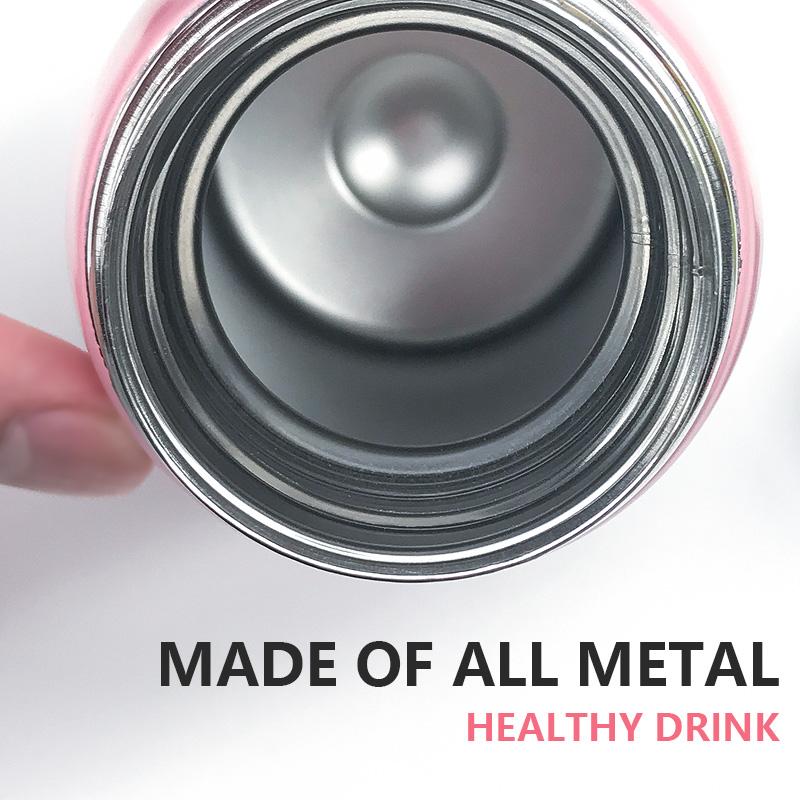 Hàng Mới 250Ml/350Ml Hoạt Hình Giữ Nhiệt Màu Bình Thép Không Gỉ Thermocup Hút Chân Không Nhiệt Ngộ Nghĩnh Sinh Nhật Cặp Đôi tặng Kid