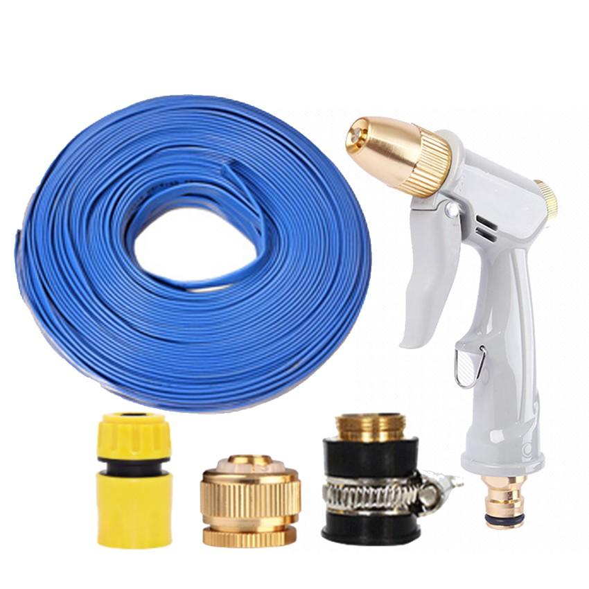 Bộ dây vòi xịt nước tưới cây rửa xe,tăng áp 3 lần, loại 7-10m  206846