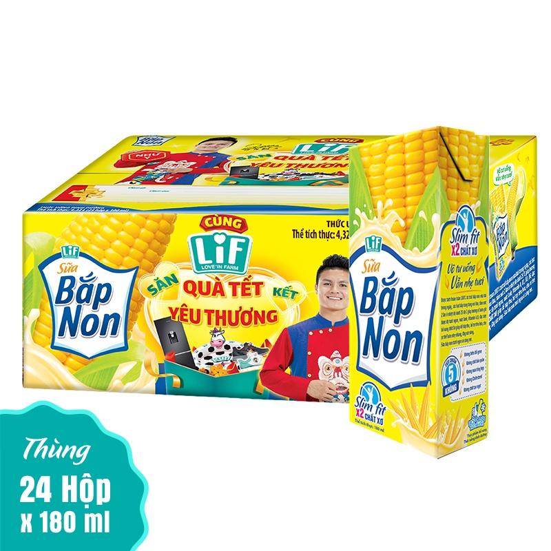 Lof sữa bắp non thùng 24 hộp x 180ml