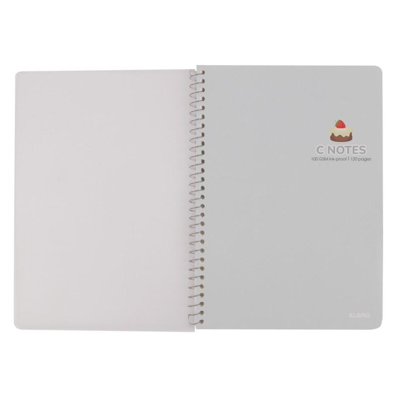 Vở C Notes (6x6)mm lò xo đơn bìa nhựa 2 mặt B5 120 trang 100/76; MS: 587