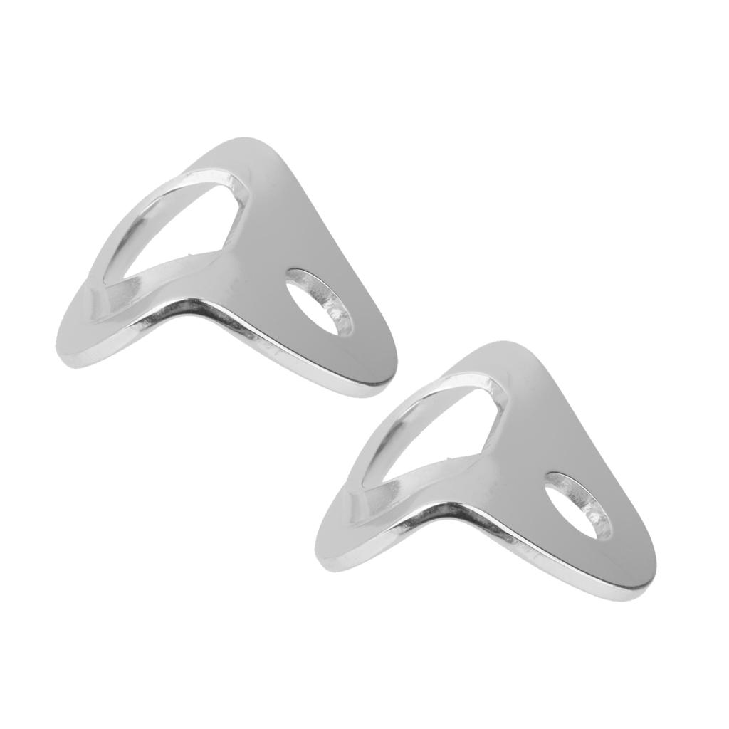 2 Pieces Stainless Steel Bolt Hanger for Mountaineering Rock Climbing