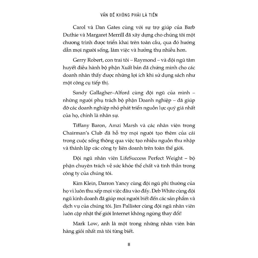 Sách - Vấn Đề Không Phải Là Tiền - Tân Việt Books