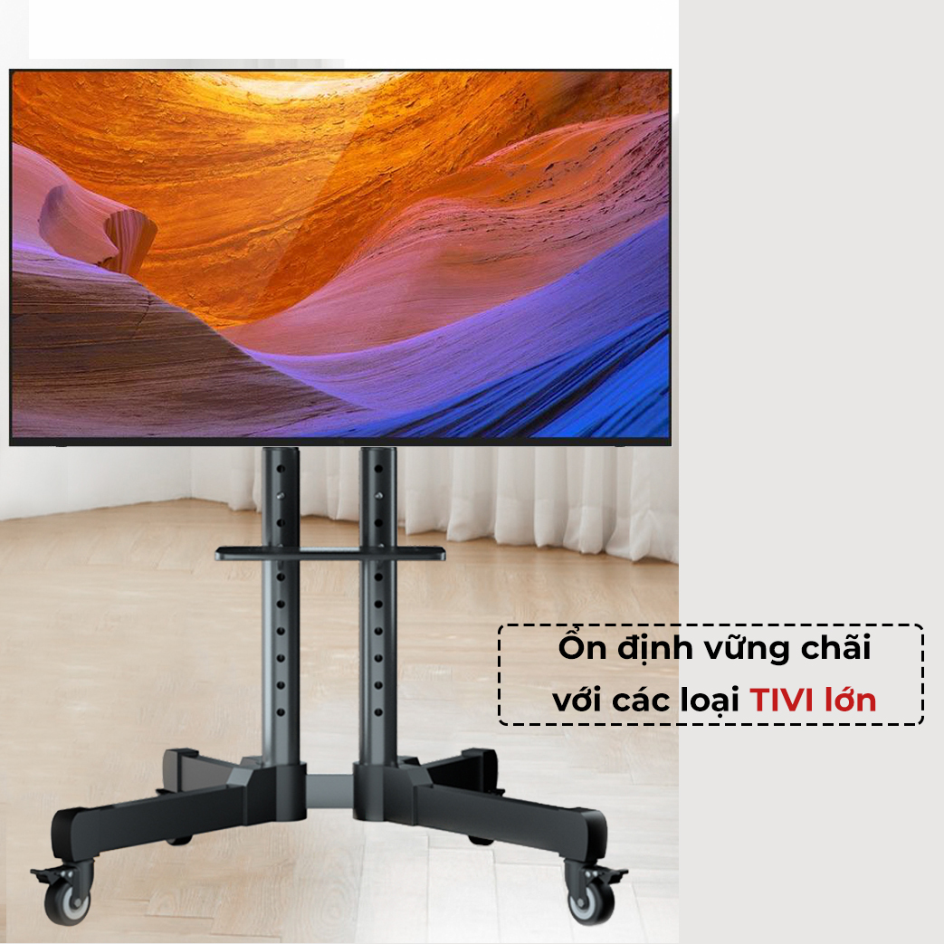 Giá đỡ TV kệ để TV di động có bánh xe lắp TV 32-65 inch
