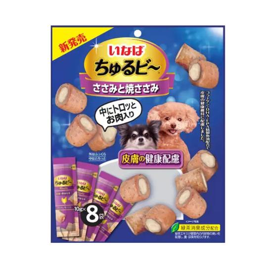 Thức ăn bổ sung cho chó CIAO - Churu Bee For Dog Grilled Chicken Fillet With Collagen (Thịt gà nướng & Collagen) 80g