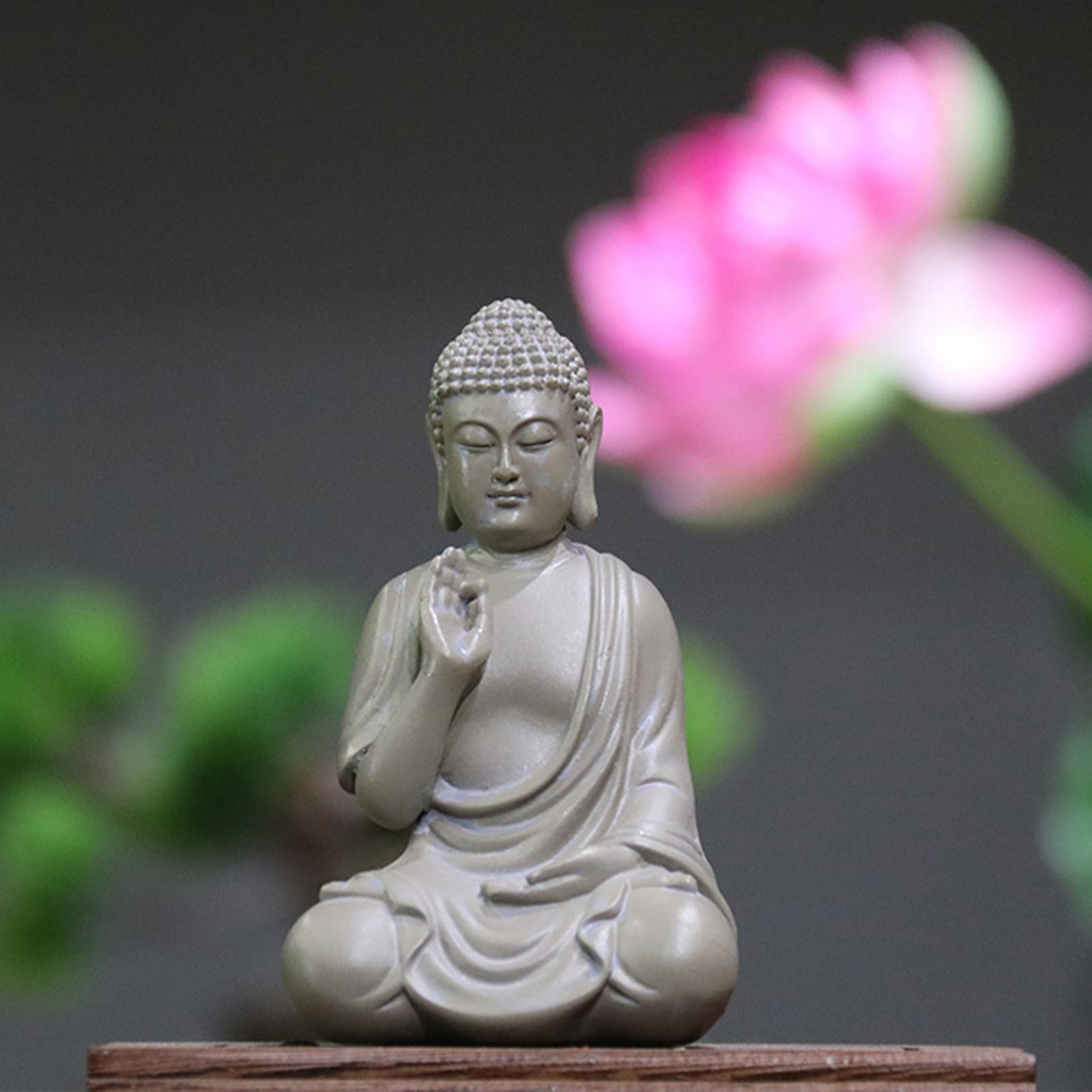Buddha Statue  Decorative Figurine Home  Small Meditating Buddha