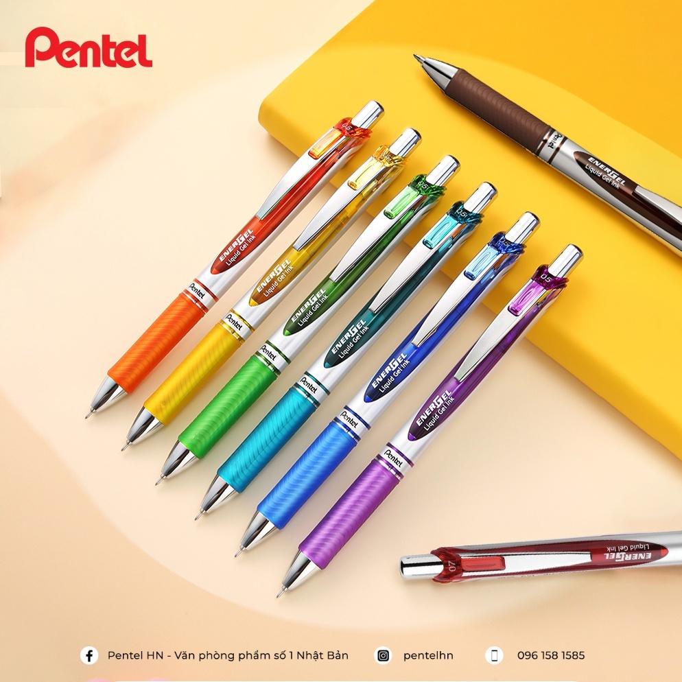 Bút Ký Pentel EnerGel BL77 | Ngòi 0.7mm Với 12 Màu Mực Sống Động | Công Nghệ Mực Pentel Siêu Nhanh Khô | Không Tắc Mực