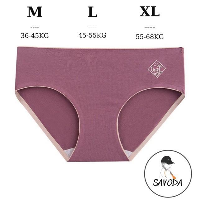 Quần lót nữ ️️ Quần chip nữ kháng khuẩn - Quần lót nữ Cotton Ép Không Đường May