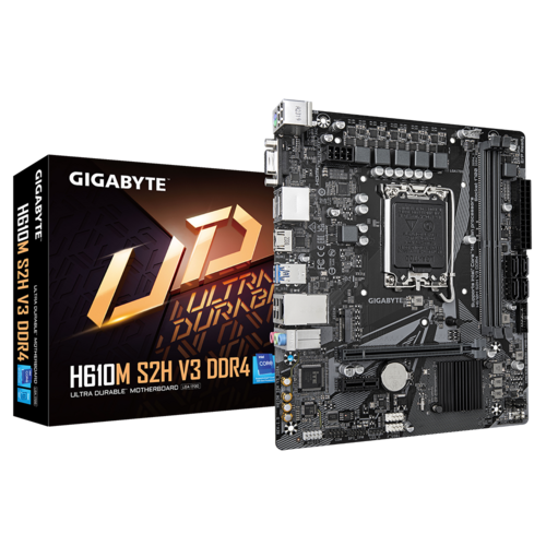 Bo Mạch Chủ Main Gigabyte H610M S2H V3 DDR4 (BULK) Socket LGA1700 - Hàng Chính Hãng