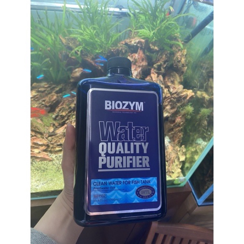 Biozym Water Quality Purifier làm trong nước hồ cá cao cấp nhanh chóng chai 350ml