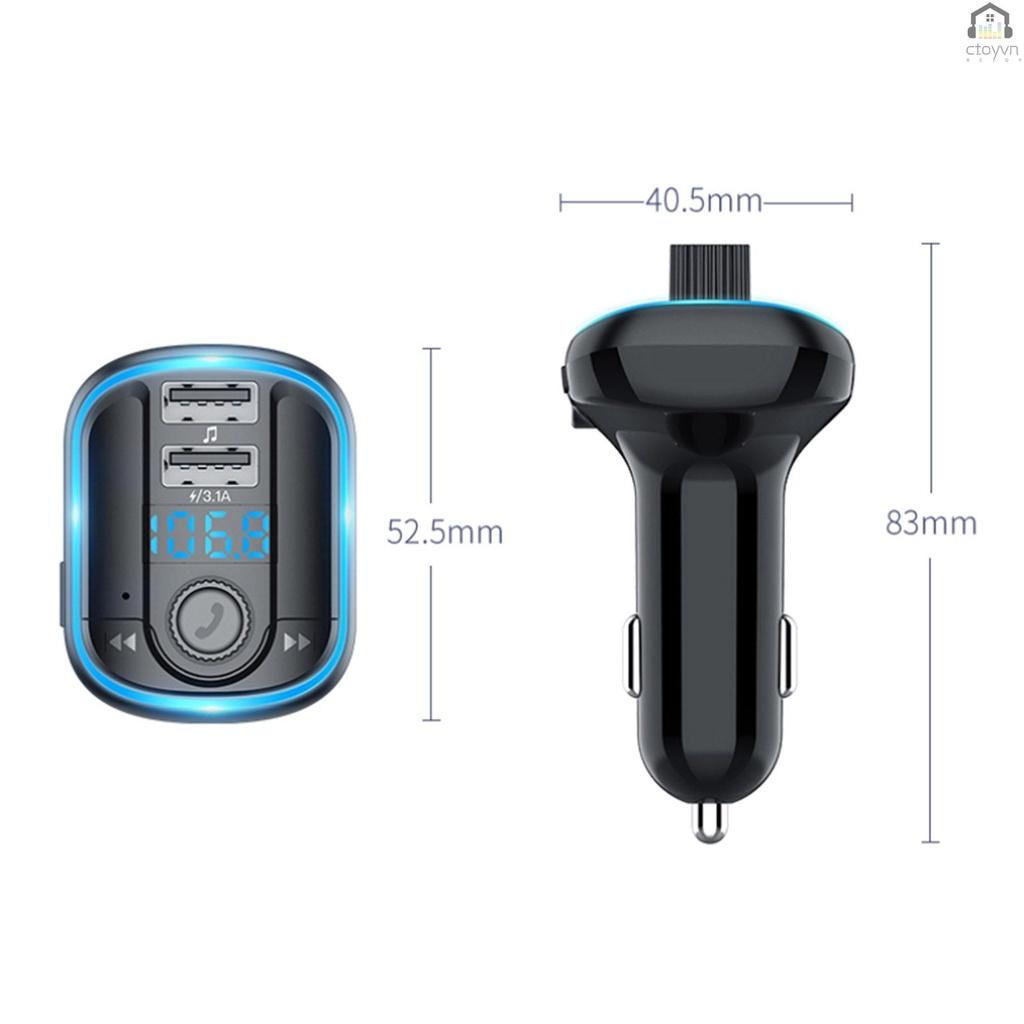 Máy nghe nhạc MP3 bluetooth 5.0 hỗ trợ thẻ TF/U không dây có đèn LED