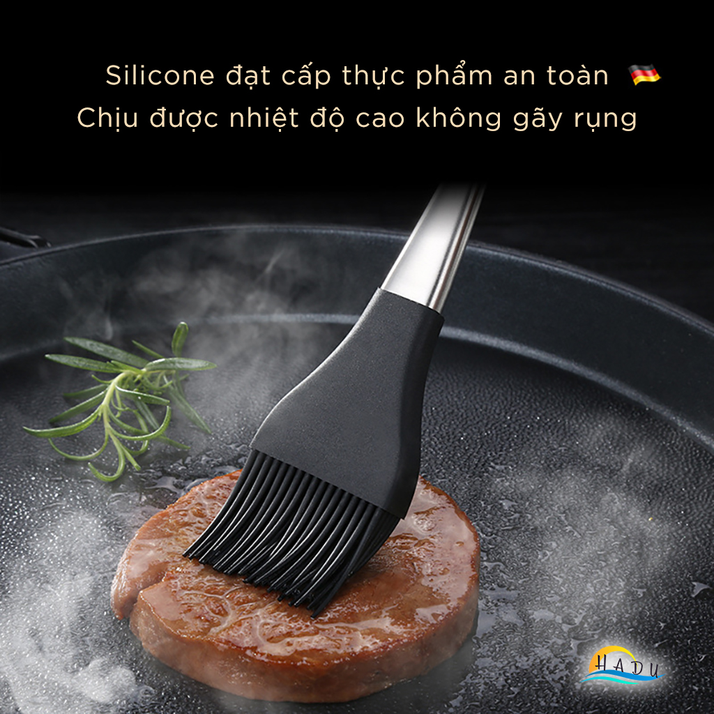 Chổi Quét Dầu Ăn Mỡ Silicon Inox Mềm Cao Cấp Đạt Chất Lượng Đức SSGP