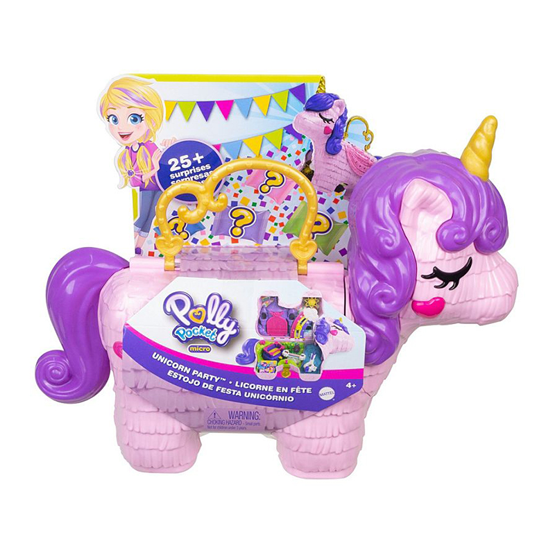 Đồ Chơi Búp Bê POLLY POCKET Polly Pocket Và Bữa Tiệc Bất Ngờ Cùng Rainbow Unicorn GKL24