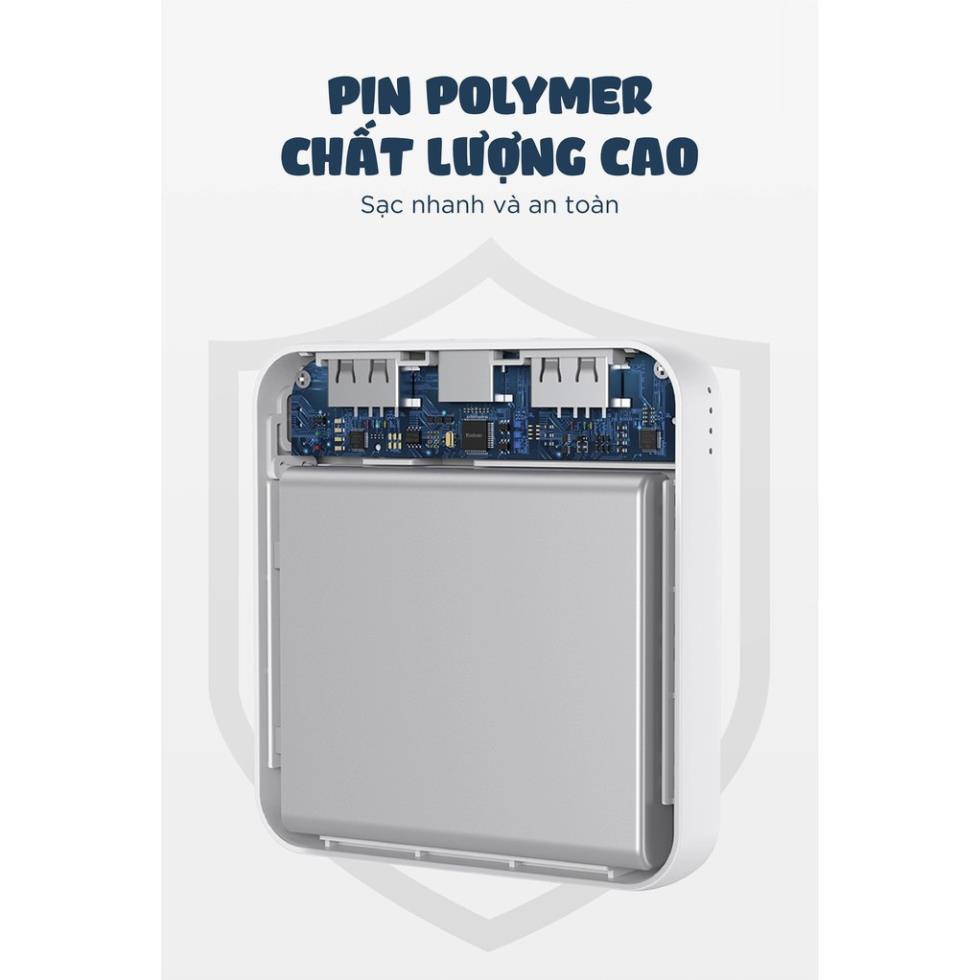 Pin sạc dự phòng Yoobao M4 mini 10000mAh Pin Li-Polymer 2 đầu vào 2 đầu ra cho điện thoại máy tính bảng.... - HÀNG NHẬP KHẨU