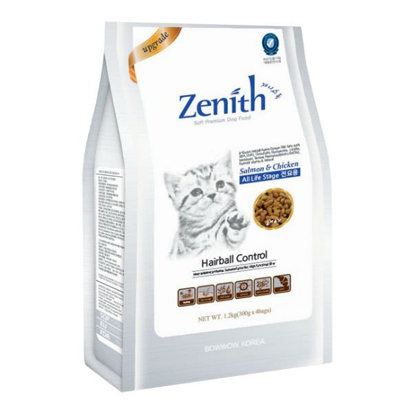 Thức Ăn Hạt Mềm Cho Mèo Zenith Hairball Bowwow CZN-HB-12 (1.2kg)