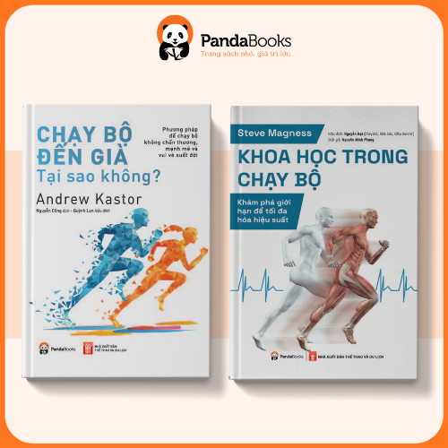 Sách - Combo 2 cuốn Chạy bộ đến già + Khoa học trong chạy bộ [PANDABOOKS]